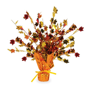 Thanksgiving Fall Leaves Centerpiece - Bulk 12 Pack