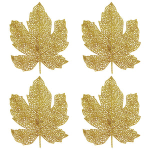 Thanksgiving Glittered Fall Leaves - Bulk/48 Leaves