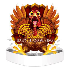 Thanksgiving Wild Turkey Headband - Bulk 12 Pack