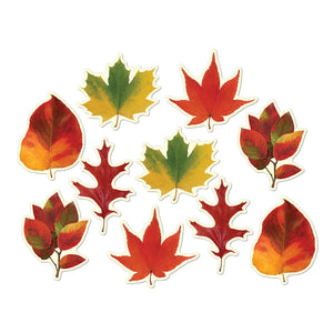 Thanksgiving Mini Leaf Cutouts - Bulk 240 Pack