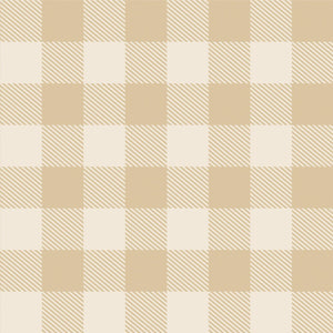 Beistle Plaid Tablecover - Beige & Cream (Case of 12)