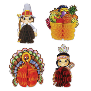 Thanksgiving Mini Centerpieces - Bulk 48 Pack