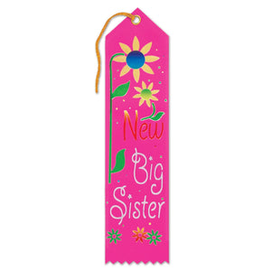 New Big Sister Award Ribbon - Bulk 6 Pack