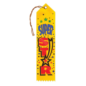 Super Star Award Ribbon - Bulk 6 Pack