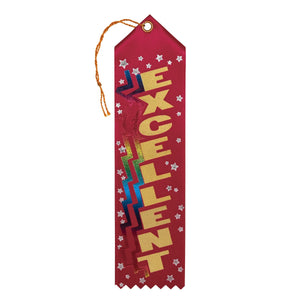 Excellent Award Ribbon - Bulk 6 Pack