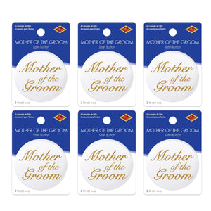 Mother Of The Groom Satin Button (Case of 6)