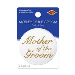 Mother Of The Groom Satin Button (Case of 6)