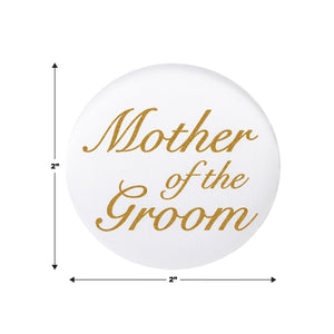 Mother Of The Groom Satin Button (Case of 6)