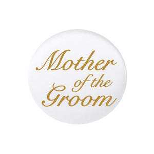 Mother Of The Groom Satin Button - Bulk 6 Pack