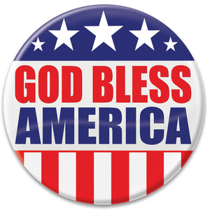 God Bless America Button - Bulk 6 Pack