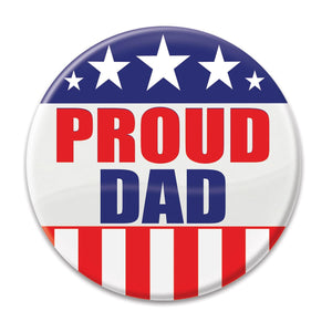 Proud Dad Button - Bulk 6 Pack