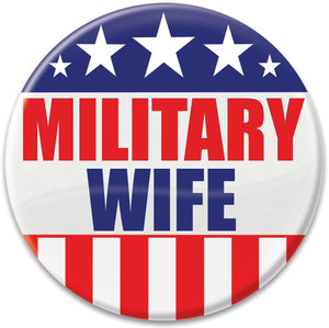 Military Wife Button - Bulk 6 Pack