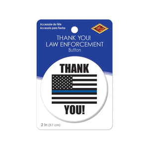 Beistle Thank You! Law Enforcement Button (Case of 6)