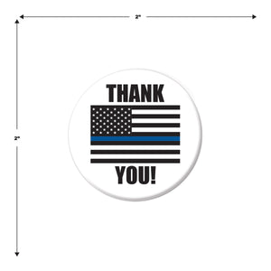 Beistle Thank You! Law Enforcement Button (Case of 6)