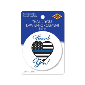 Beistle Thank You! Law Enforcement Button (Case of 6)