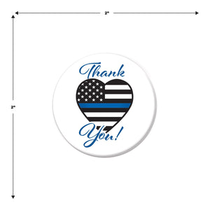 Beistle Thank You! Law Enforcement Button (Case of 6)