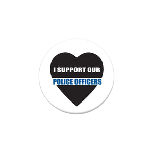 I Support Our Police Officers Button - Bulk 6 Pack