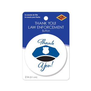 Beistle Thank You! Law Enforcement Button (Case of 6)