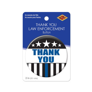 Beistle Thank You Law Enforcement Button (Case of 6)