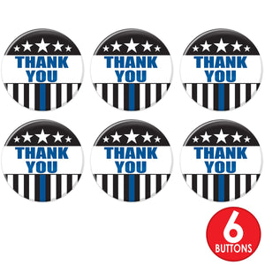 Beistle Thank You Law Enforcement Button (Case of 6)