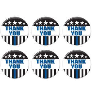 Beistle Thank You Law Enforcement Button (Case of 6)