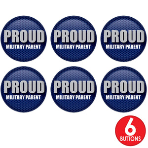 Beistle Proud Military Parent Button (Case of 6)