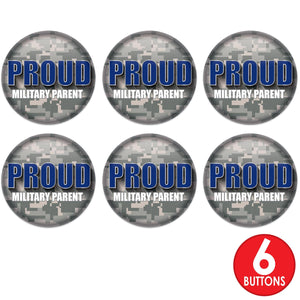 Beistle Proud Military Parent Button (Case of 6)