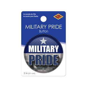 Beistle Military Pride Button (Case of 6)