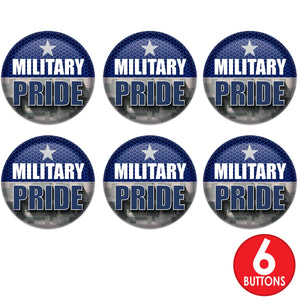 Beistle Military Pride Button (Case of 6)