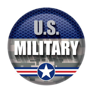 U S Military Button - Bulk 6 Pack