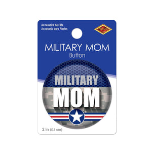 Beistle Military Mom Button (Case of 6)