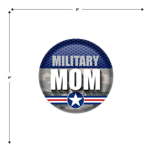 Beistle Military Mom Button (Case of 6)