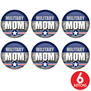 Beistle Military Mom Button (Case of 6)