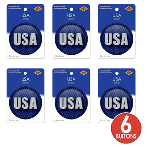 Beistle USA Button (Case of 6)