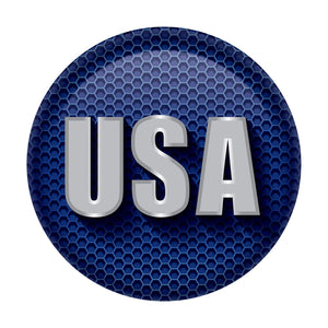 USA Button- Navy - Bulk 6 Pack