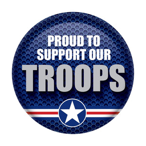 Air Force Proud To Support Our Troops Button - Bulk 6 Pack