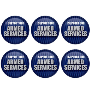 Beistle I Support Our Armed Services Button (Case of 6)