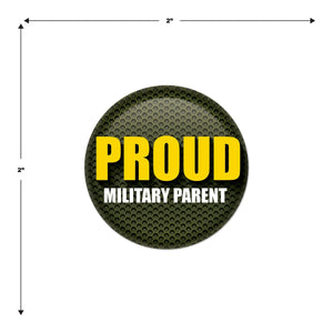 Beistle Proud Military Parent Button (Case of 6)