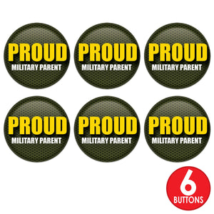 Beistle Proud Military Parent Button (Case of 6)