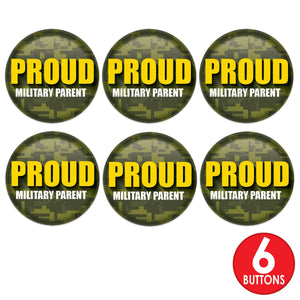 Beistle Proud Military Parent Button (Case of 6)