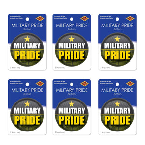 Beistle Military Pride Button (Case of 6)