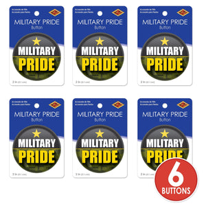 Beistle Military Pride Button (Case of 6)