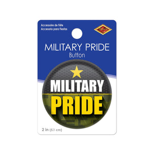 Beistle Military Pride Button (Case of 6)