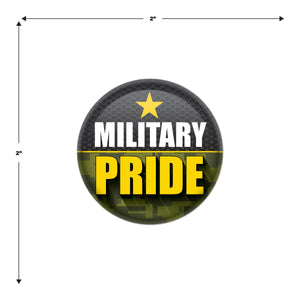 Beistle Military Pride Button (Case of 6)