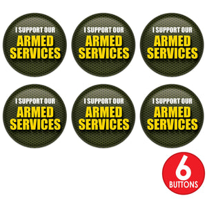 Beistle I Support Our Armed Services (Case of 6)