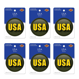 Beistle USA Button (Case of 6)