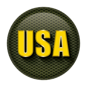 USA Button- Army- Green - Bulk 6 Pack