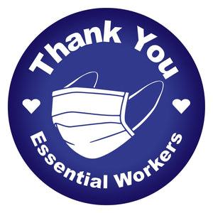 Thank You Essential Workers Button - Bulk 6 Pack