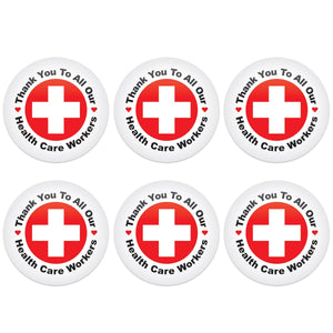 Beistle TY To All Our Health Care Workers Button (Case of 6)