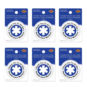 Beistle TY To All Our Health Care Workers Button (Case of 6)